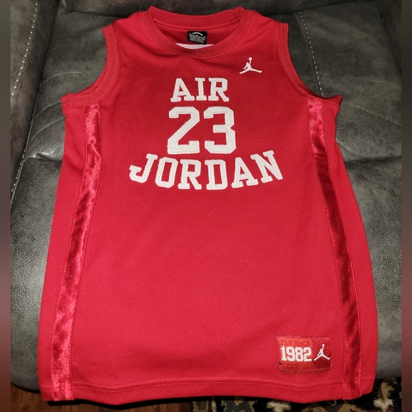 Jordan Shirts & Tops Kids Air Jordan Jumpman Red Gym Jersey Size